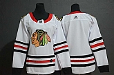 Women Blackhawks Blank White Adidas Jersey,baseball caps,new era cap wholesale,wholesale hats